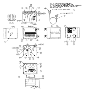 Control Panel Diagram and Parts List for 0458-0  Generac Generator