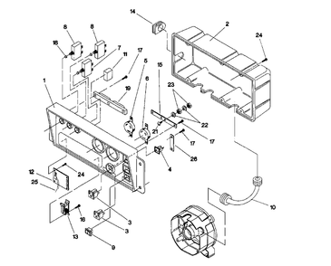 Control Panel Diagram and Parts List for 3500XL (9441-5)(9441-5) Generac Generator