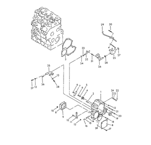 Timing Gear Housing And Governor Diagram and Parts List for 9422-0  Generac Generator