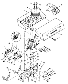 Carburetor 8.0/10.0 W/Dash Pot Diagram and Parts List for 8947-1  Generac Generator