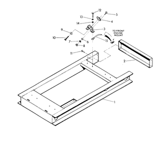 Mounting Base Diagram and Parts List for 9105-5  Generac Generator