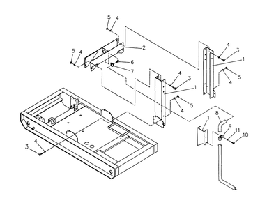 Center Lift Diagram and Parts List for 4060-0  Generac Generator