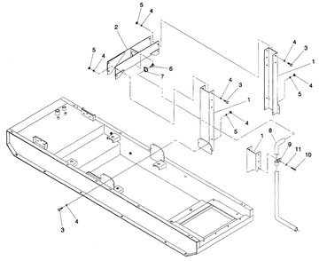 Center Lift Diagram and Parts List for 4065-1  Generac Generator