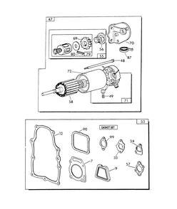 V-Twin Engine Parts (Part 2) Diagram and Parts List for 9428-2  Generac Generator