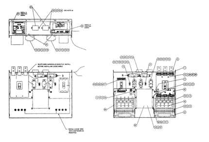 Receptacle Panel Diagram and Parts List for 4363-1  Generac Generator