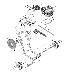 Fig-0 Diagram and Parts List for G0069240  Generac Pressure Washer