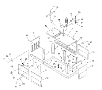 Compartment Diagram and Parts List for 4123-0  Generac Generator