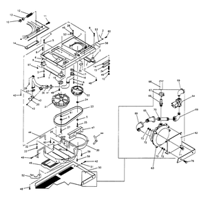 Base And Pulleys Diagram and Parts List for 0919-1  Generac Generator