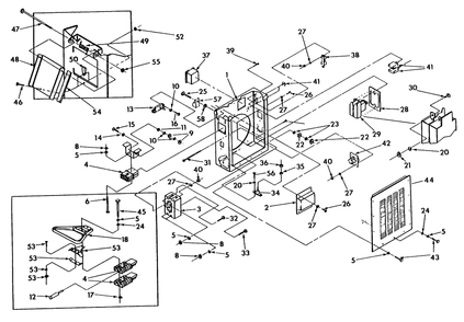 Control Panel (Part 2) Diagram and Parts List for 9564-0  Generac Generator