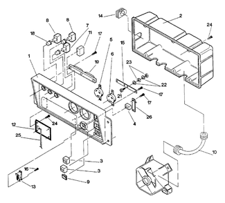 Control Panel Diagram and Parts List for 3500XL (9441-2)(9441-2) Generac Generator