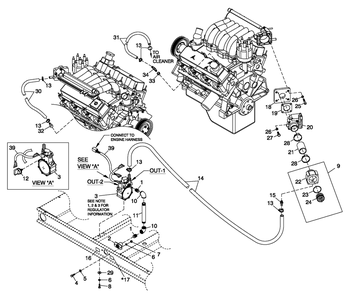 Fuel Nat.Gas And Lp Vapor 3.0l Ford 4-Pole Diagram and Parts List for 0052190 (4340373 - 4340512)(2006) Generac Generator