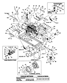 Engine Parts Diagram and Parts List for 4311-1 DG-50 Generac Generator