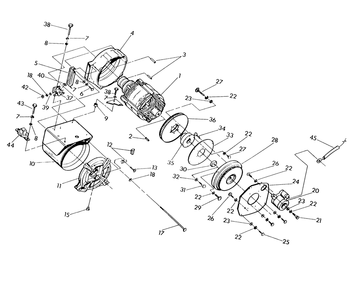 Generator Diagram and Parts List for 9422-0  Generac Generator
