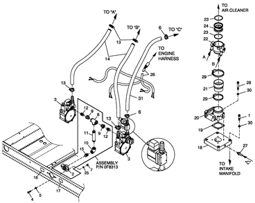 Ev Fuel System Lpv 4.6l 80kw Diagram and Parts List for CT08046ANSN (3507V24654)(2007) Generac Generator