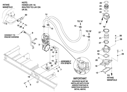 Fuel Nat Gas And Lp Vapor 6.8l 4 Pole Diagram and Parts List for QT07068ANANA (5217447)(2008) Generac Generator