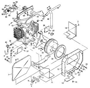 Sheet Metal And Accessories Diagram and Parts List for 8698-1  Generac Generator