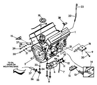 7.4 Liter Engine Parts Diagram and Parts List for 9300-4  Generac Generator