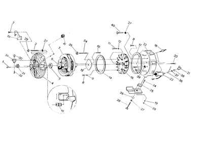 Part Location Diagram of 82626 Generac Brush Cover