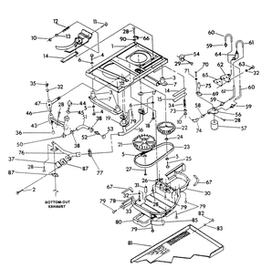 Base And Pulleys 2 Diagram and Parts List for 0626-0  Generac Generator