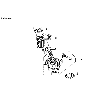 Carburetor Diagram and Parts List for 006436-0  Generac Pressure Washer