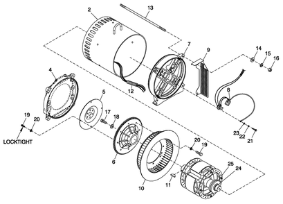 Cpl Alternator Direct Excitation Diagram and Parts List for 0052250 (4005V04478)(2005) Generac Generator