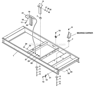 Mounting Base Cpl C3 Diagram and Parts List for QT07068GVSNA (6168590)(2010) Generac Generator