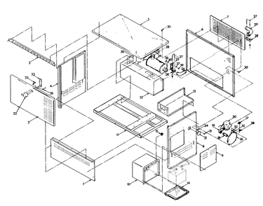 Home Standby Enclosure Diagram and Parts List for 9007-0  Generac Generator