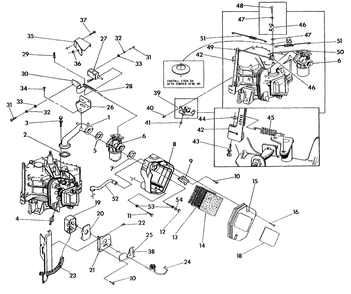 Part Location Diagram of 91641 Generac Choke Assy. Bracket