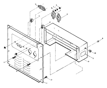 Receptacle Panel Diagram and Parts List for R4000D (9014-0)(9014-0) Generac Generator