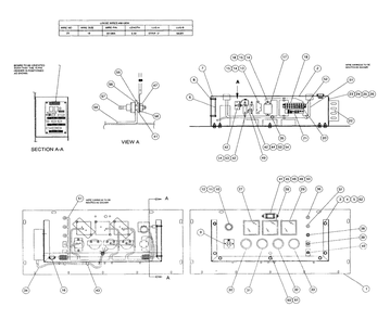Control Panel Diagram and Parts List for 4064-0  Generac Generator