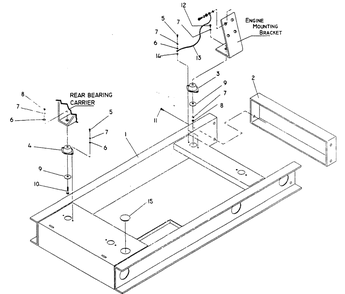 Mounting Base Diagram and Parts List for 0752-3  Generac Generator