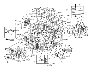 Compartment Diagram and Parts List for 9516-0  Generac Generator
