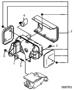 Exhaust Muffler Diagram and Parts List for 0068640 (9865295 - 9878373)(2015) Generac Generator