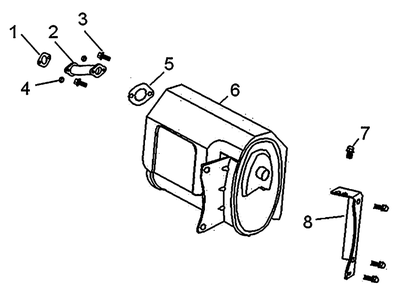 Muffler Diagram and Parts List for 0064270 (7654565A)(2012) Generac Generator