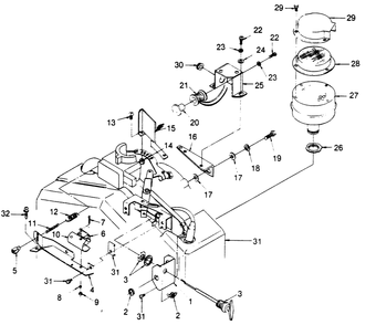 Part Location Diagram of 51976 Generac Bracket, Solenoid Mounting