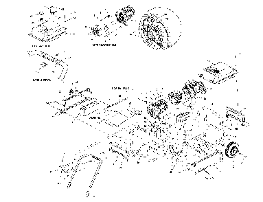Frame assy Diagram and Parts List for XG4000-5778-1  Generac Generator