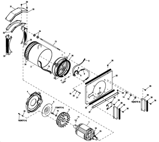 Alternator Common Parts Diagram and Parts List for ET04524ANSX (7143448 - 9277352)(2014) Generac Generator