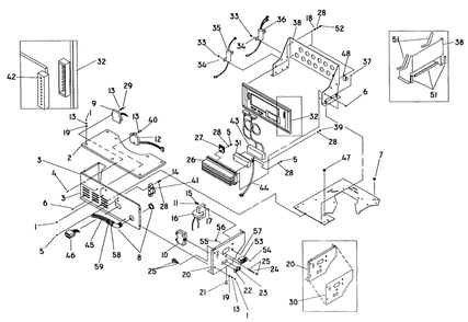 Control Panel Diagram and Parts List for 0661-3  Generac Generator
