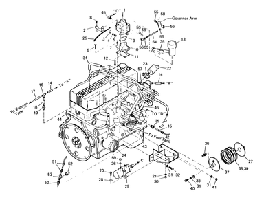 Part Location Diagram of 50810 Generac Clamp, Boden Wire