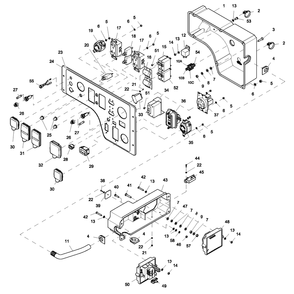 Part Location Diagram of 0J1010 Generac Assembly Controller Pcb Xp10Kw