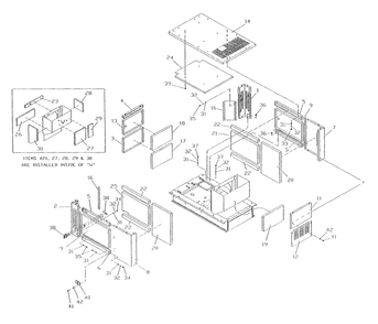 Compartment Diagram and Parts List for 4136-0  Generac Generator