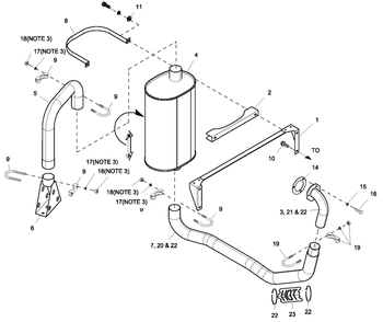 Ev Muffler Exh 2.4l G2 Turbo Diagram and Parts List for ET03624GNAX (7065981 - 9184580)(2016) Generac Generator