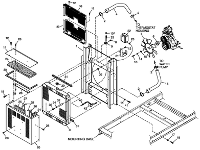Ev Cool Pkg 3.0l C2 Diagram and Parts List for 0052200 (4250251 - 4278341)(2005) Generac Generator