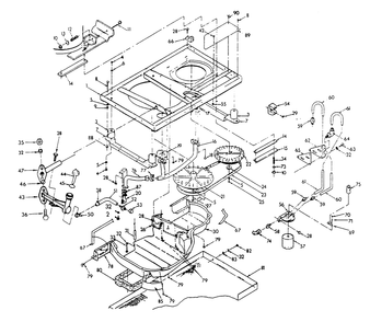 Base And Pulleys - Exhaust Out The Bottom Diagram and Parts List for 9121-2  Generac Generator
