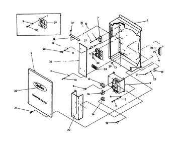 Transfer Switch Diagram and Parts List for 9653-0  Generac Generator