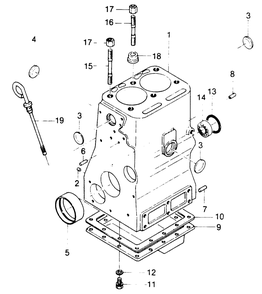 Cylinder Block Diagram and Parts List for 1010-A  Generac Welder