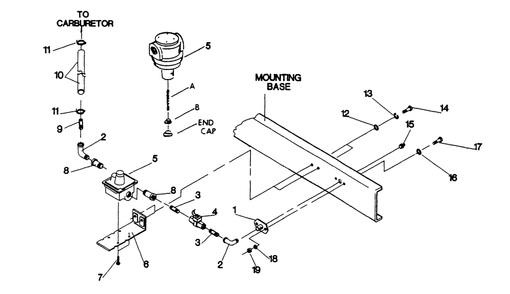 Natural Gas Regulator/Lp Gas Vapor Withdrawal System Diagram and Parts List for 9303-8  Generac Generator