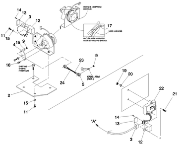 Electronic Governor Diagram and Parts List for 0049140 (3728577 - 3731061)(2003) Generac Generator