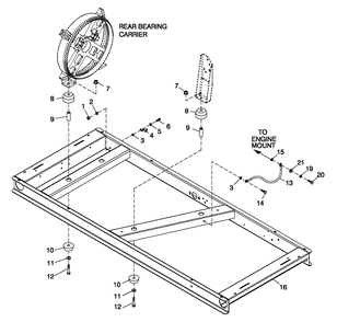 Mounting Base 2.5l Ford Diagram and Parts List for 0052120 (4318867 - 4337620)(2006) Generac Generator