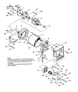 Generator Diagram and Parts List for 9300-1  Generac Generator